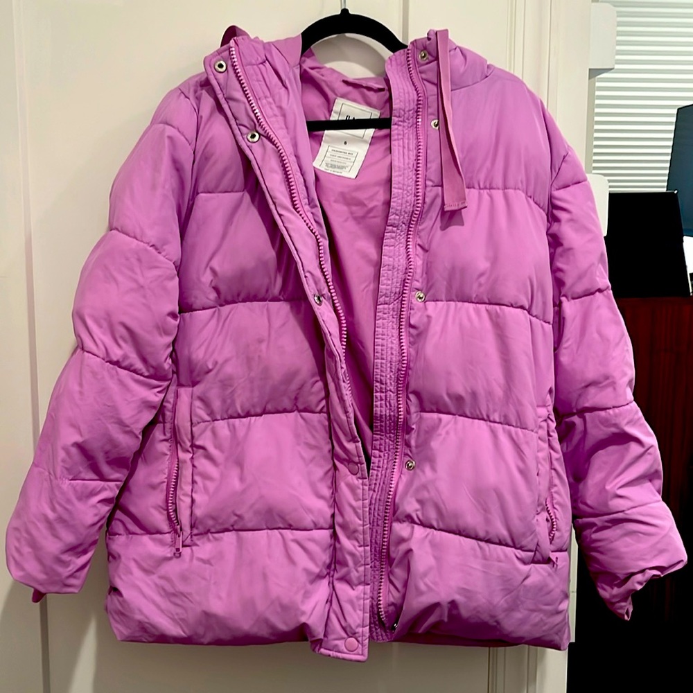 Gap Oversized Lavender Puffer